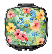 Load image into Gallery viewer, Alaska Forget-me-nots in Watercolor Compact Mirror
