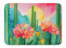Load image into Gallery viewer, Arizona Saguaro Cactus Blossom in Watercolor Memory Foam Kitchen Mat