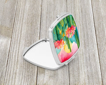 Load image into Gallery viewer, Arizona Saguaro Cactus Blossom in Watercolor Compact Mirror