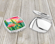 Load image into Gallery viewer, Arizona Saguaro Cactus Blossom in Watercolor Compact Mirror