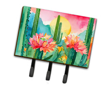 Load image into Gallery viewer, Arizona Saguaro Cactus Blossom in Watercolor Leash or Key Holder