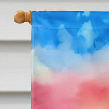 Load image into Gallery viewer, Arizona Saguaro Cactus Blossom in Watercolor House Flag