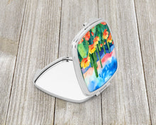 Load image into Gallery viewer, Arizona Saguaro Cactus Blossom in Watercolor Compact Mirror