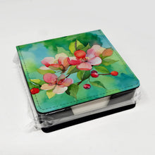 Load image into Gallery viewer, Arkansas Apple Blossom in Watercolor PU Leather Note Paper Holder