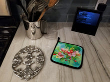 Load image into Gallery viewer, Arkansas Apple Blossom in Watercolor Pair of Pot Holders