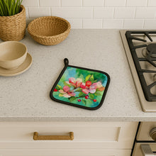 Load image into Gallery viewer, Arkansas Apple Blossom in Watercolor Pair of Pot Holders