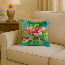 Load image into Gallery viewer, Arkansas Apple Blossom in Watercolor Throw Pillow