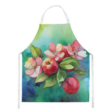Load image into Gallery viewer, Arkansas Apple Blossom in Watercolor Apron – Artist-Designed Kitchen, BBQ &amp; Craft Apron