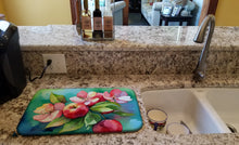 Load image into Gallery viewer, Arkansas Apple Blossom in Watercolor Dish Drying Mat