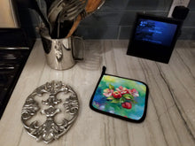 Load image into Gallery viewer, Arkansas Apple Blossom in Watercolor Pair of Pot Holders