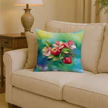 Load image into Gallery viewer, Arkansas Apple Blossom in Watercolor Throw Pillow