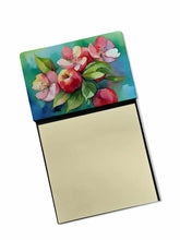 Load image into Gallery viewer, Arkansas Apple Blossom in Watercolor Sticky Note Holder- Refiilable Desk Accessory Note Pad