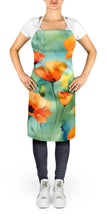 Load image into Gallery viewer, California California Poppies in Watercolor Apron – Artist-Designed Kitchen, BBQ &amp; Craft Apron