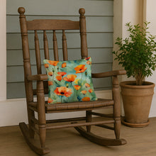Load image into Gallery viewer, California California Poppies in Watercolor Throw Pillow