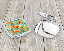 Load image into Gallery viewer, California California Poppies in Watercolor Compact Mirror