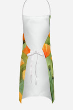 Load image into Gallery viewer, California California Poppies in Watercolor Apron – Artist-Designed Kitchen, BBQ &amp; Craft Apron