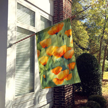 Load image into Gallery viewer, California California Poppies in Watercolor House Flag