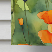 Load image into Gallery viewer, California California Poppies in Watercolor House Flag