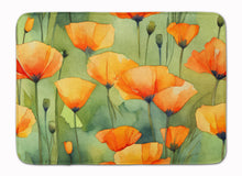 Load image into Gallery viewer, California California Poppies in Watercolor Memory Foam Kitchen Mat