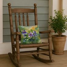 Load image into Gallery viewer, Colorado Rocky Mountain Columbine in Watercolor Throw Pillow