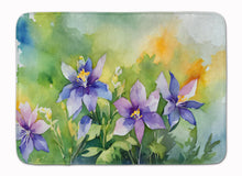 Load image into Gallery viewer, Colorado Rocky Mountain Columbine in Watercolor Memory Foam Kitchen Mat