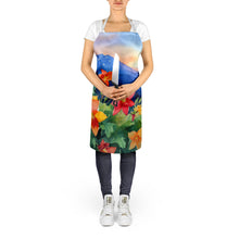 Load image into Gallery viewer, Colorado Rocky Mountain Columbine in Watercolor Apron – Artist-Designed Kitchen, BBQ &amp; Craft Apron