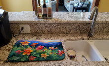 Load image into Gallery viewer, Colorado Rocky Mountain Columbine in Watercolor Dish Drying Mat