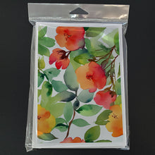 Load image into Gallery viewer, Connecticut Mountain Laurels in Watercolor Greeting Cards -  Blank Note Cards – 8-Pack of Artist-Designed Cards with Envelopes