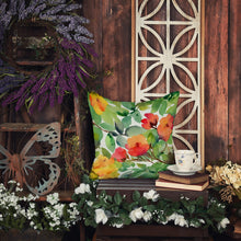 Load image into Gallery viewer, Connecticut Mountain Laurels in Watercolor Throw Pillow