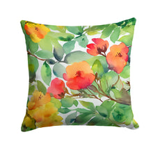 Load image into Gallery viewer, Connecticut Mountain Laurels in Watercolor Throw Pillow