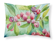 Load image into Gallery viewer, Connecticut Mountain Laurels in Watercolor Fabric Standard Pillowcase – Artistic Decorative Front, White Back
