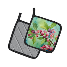 Load image into Gallery viewer, Connecticut Mountain Laurels in Watercolor Pair of Pot Holders