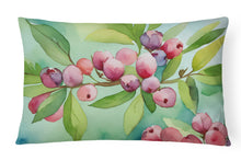 Load image into Gallery viewer, Connecticut Mountain Laurels in Watercolor Fabric Decorative Pillow