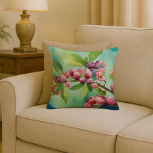 Load image into Gallery viewer, Connecticut Mountain Laurels in Watercolor Throw Pillow