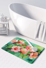 Load image into Gallery viewer, Delaware Peach Blossom in Watercolor Memory Foam Kitchen Mat