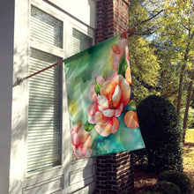 Load image into Gallery viewer, Delaware Peach Blossom in Watercolor House Flag