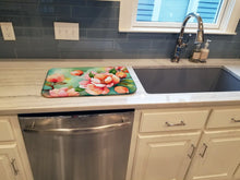 Load image into Gallery viewer, Delaware Peach Blossom in Watercolor Dish Drying Mat
