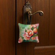 Load image into Gallery viewer, Delaware Peach Blossom in Watercolor Hanging Square Fabric Ornament 3.5 × 3.5
