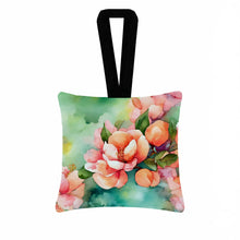 Load image into Gallery viewer, Delaware Peach Blossom in Watercolor Hanging Square Fabric Ornament 3.5 × 3.5