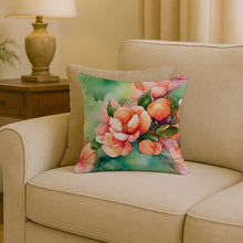 Load image into Gallery viewer, Delaware Peach Blossom in Watercolor Throw Pillow