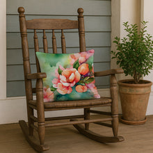 Load image into Gallery viewer, Delaware Peach Blossom in Watercolor Throw Pillow