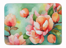 Load image into Gallery viewer, Delaware Peach Blossom in Watercolor Memory Foam Kitchen Mat