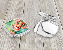 Load image into Gallery viewer, Delaware Peach Blossom in Watercolor Compact Mirror