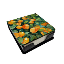 Load image into Gallery viewer, Florida Orange Blossom in Watercolor PU Leather Note Paper Holder