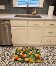 Load image into Gallery viewer, Florida Orange Blossom in Watercolor Memory Foam Kitchen Mat