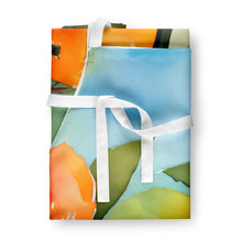 Load image into Gallery viewer, Florida Orange Blossom in Watercolor Apron – Artist-Designed Kitchen, BBQ &amp; Craft Apron