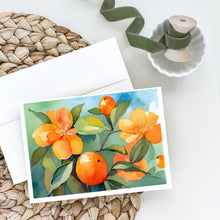 Load image into Gallery viewer, Florida Orange Blossom in Watercolor Greeting Cards -  Blank Note Cards – 8-Pack of Artist-Designed Cards with Envelopes