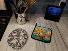 Load image into Gallery viewer, Florida Orange Blossom in Watercolor Pair of Pot Holders
