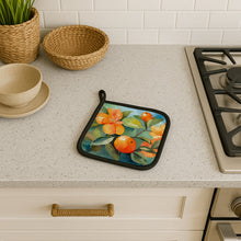 Load image into Gallery viewer, Florida Orange Blossom in Watercolor Pair of Pot Holders