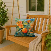 Load image into Gallery viewer, Florida Orange Blossom in Watercolor Throw Pillow